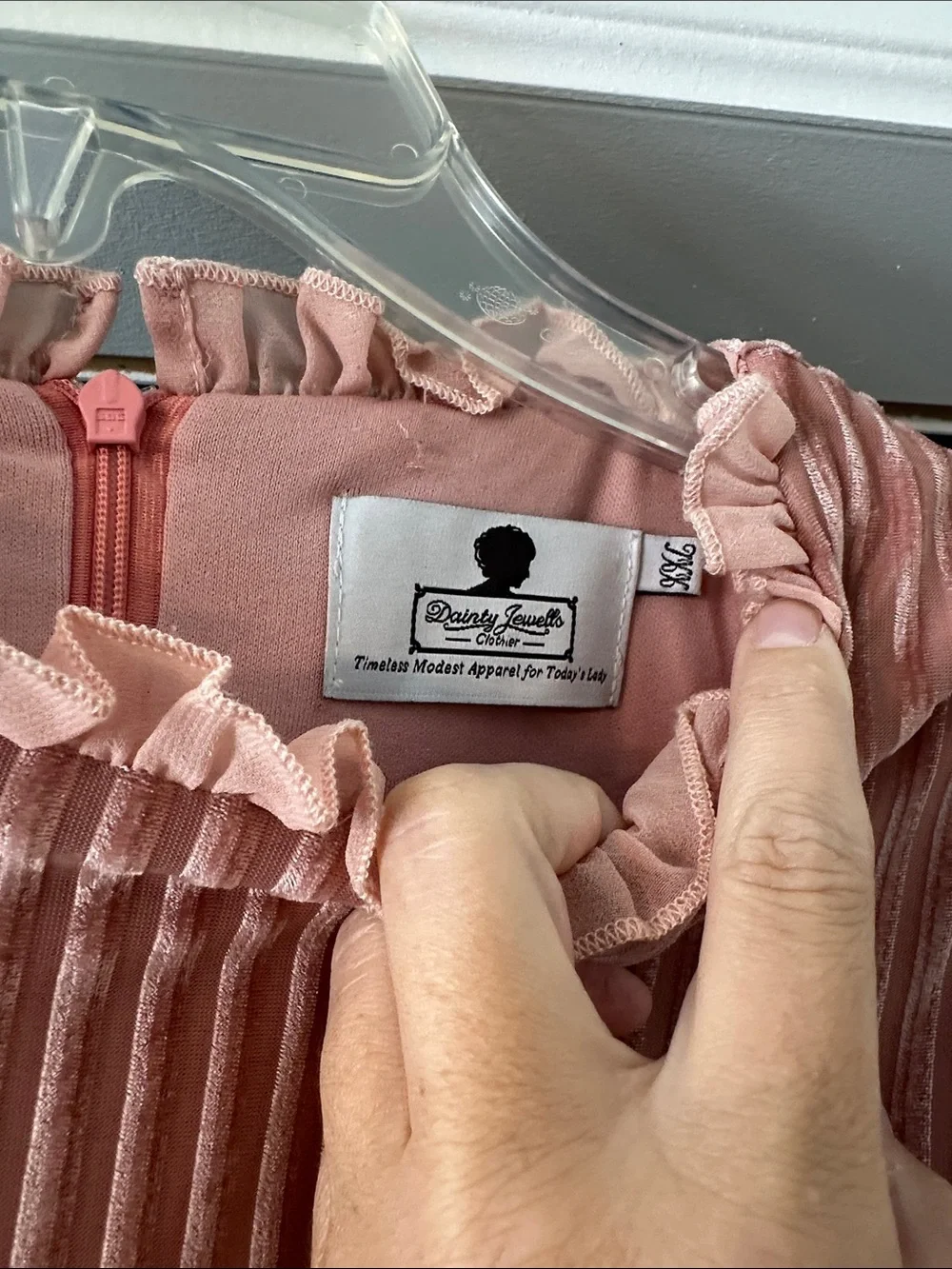 Dainty Jewells Pink Velvet Pleated Formal Dress for Girls